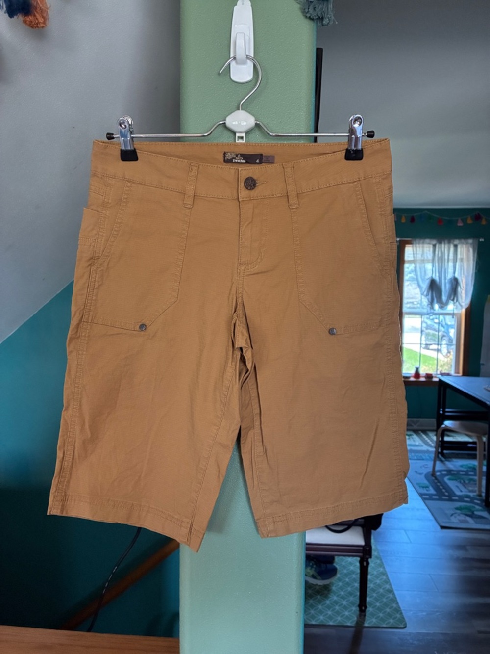Prana Women’s Cargo Shorts in Camel Brown